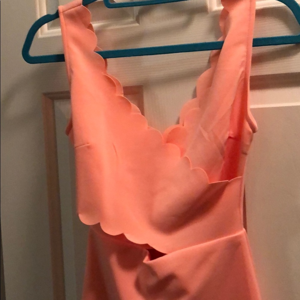 Peach dress